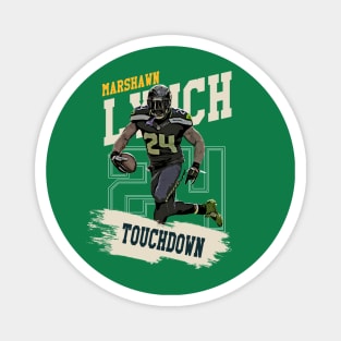 marshawn lynch touchdown Magnet